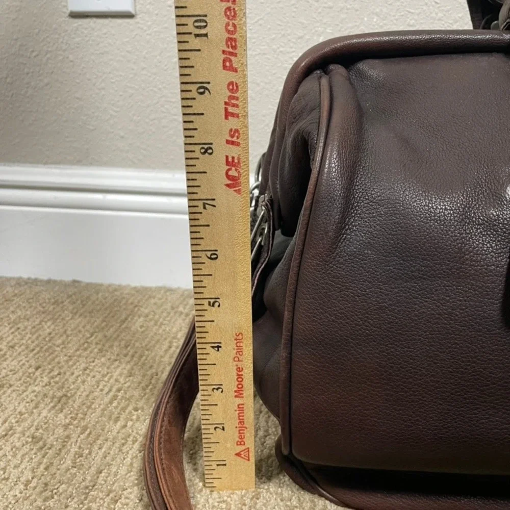Canyon Outback Duffle Bag Mens Large Brown Leather Weekender Uniter 100M